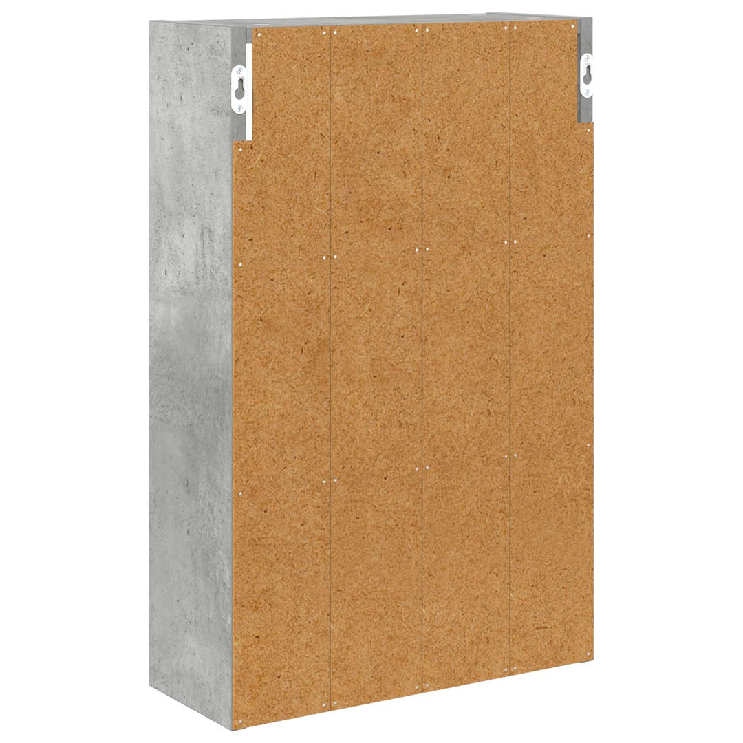 Badeværelsesvægskab BetonGrå 40 x 16 x 62,5 cm Konstrueret træ