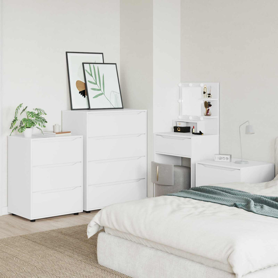 Opbevaringsskabe Hvid 80 x 48 x 105 cm Konstrueret træ