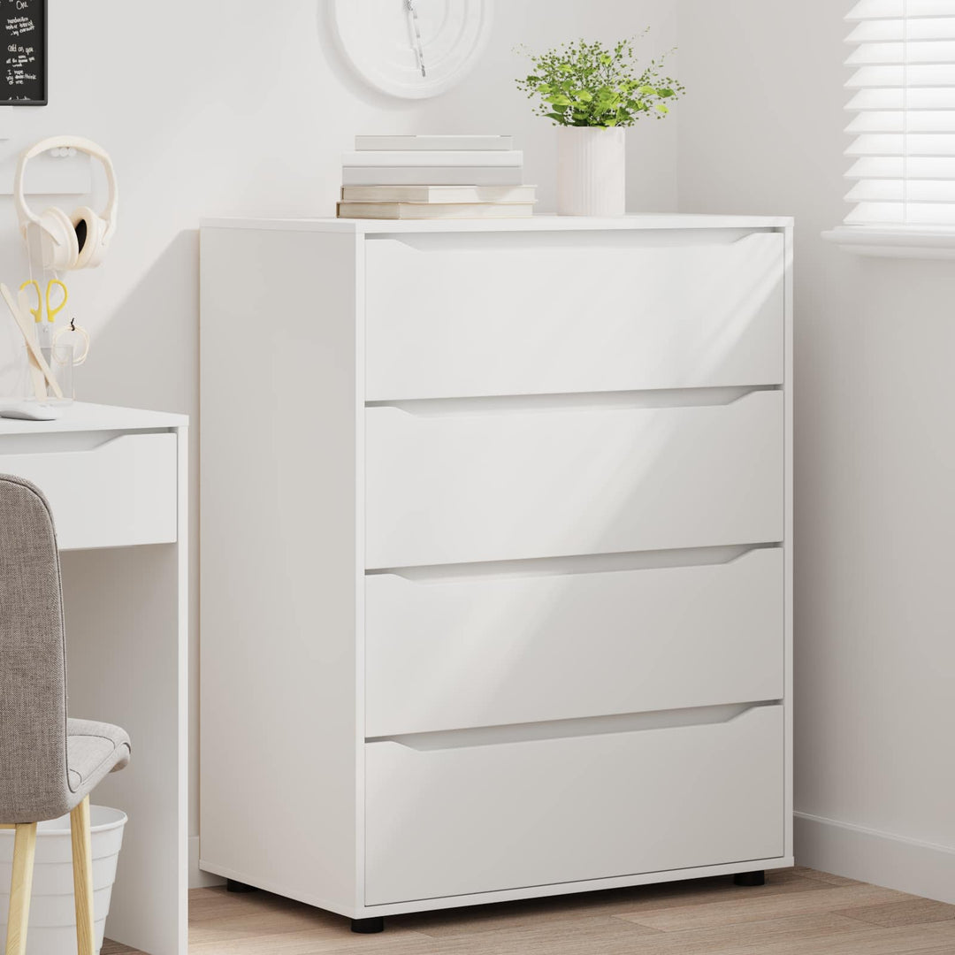 Opbevaringsskabe Hvid 80 x 48 x 105 cm Konstrueret træ