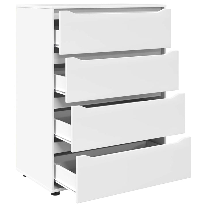 Opbevaringsskabe Hvid 80 x 48 x 105 cm Konstrueret træ