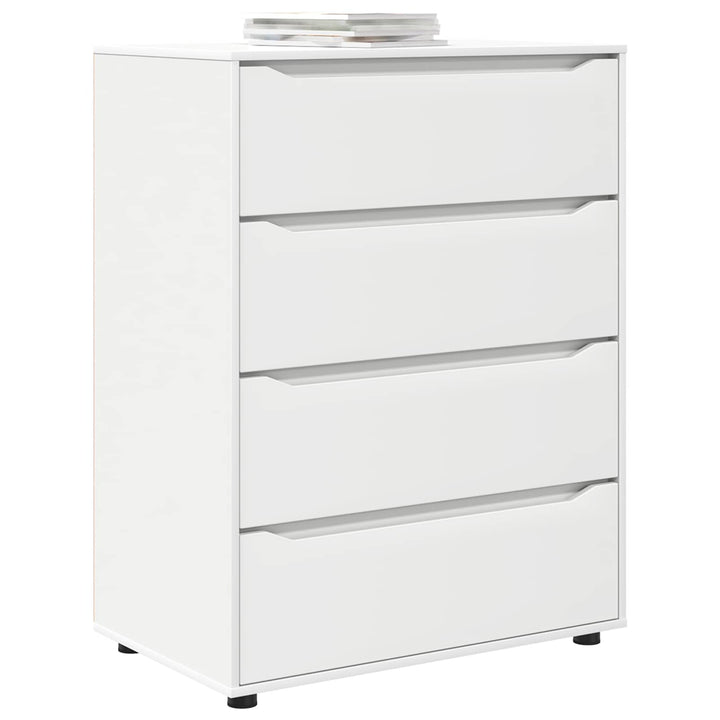 Opbevaringsskabe Hvid 80 x 48 x 105 cm Konstrueret træ