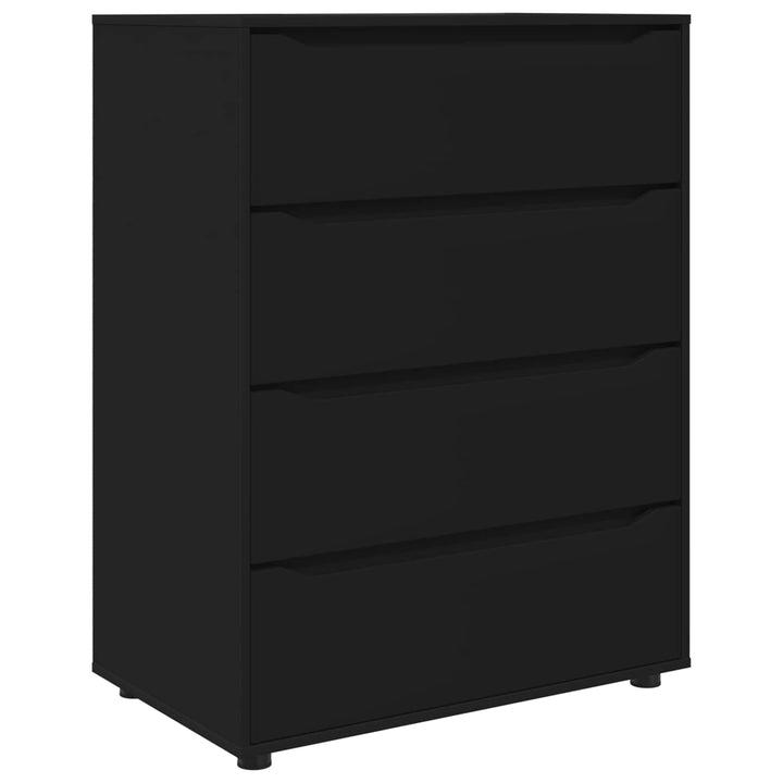 Opbevaringsskabe Sort 80 x 48 x 105 cm Konstrueret træ