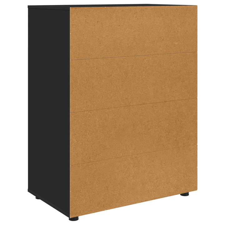 Opbevaringsskabe Sort 80 x 48 x 105 cm Konstrueret træ