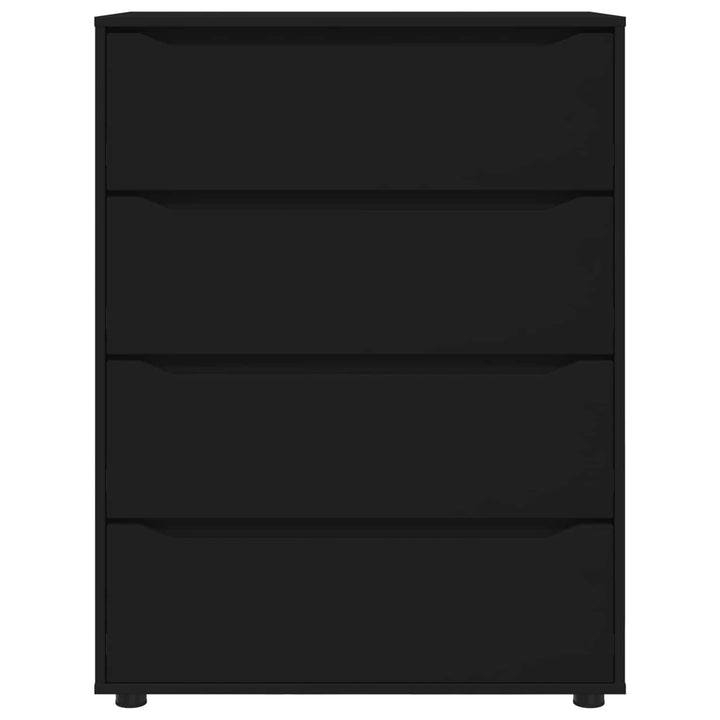Opbevaringsskabe Sort 80 x 48 x 105 cm Konstrueret træ