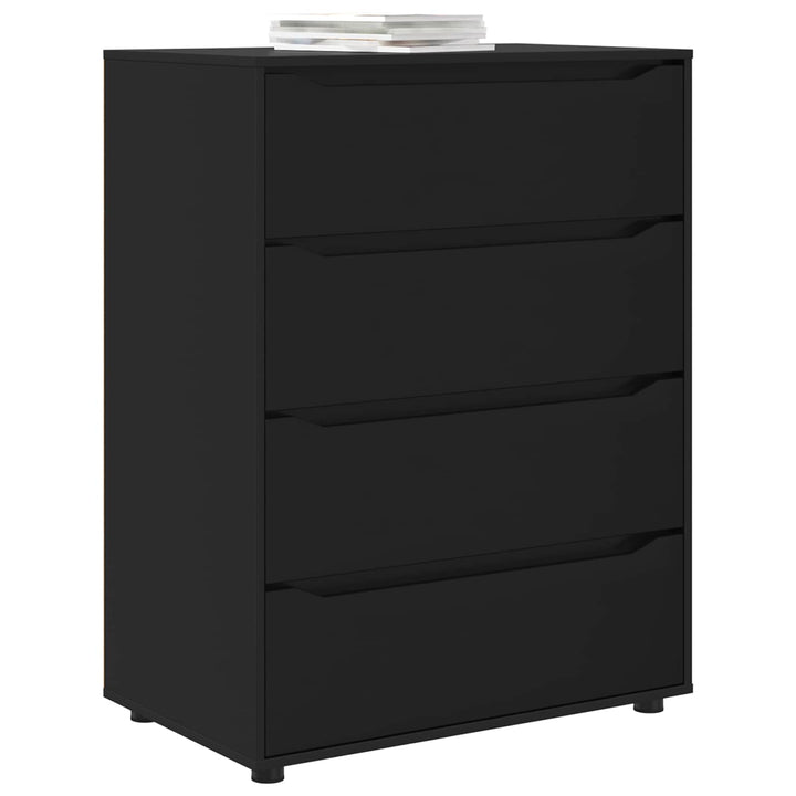 Opbevaringsskabe Sort 80 x 48 x 105 cm Konstrueret træ