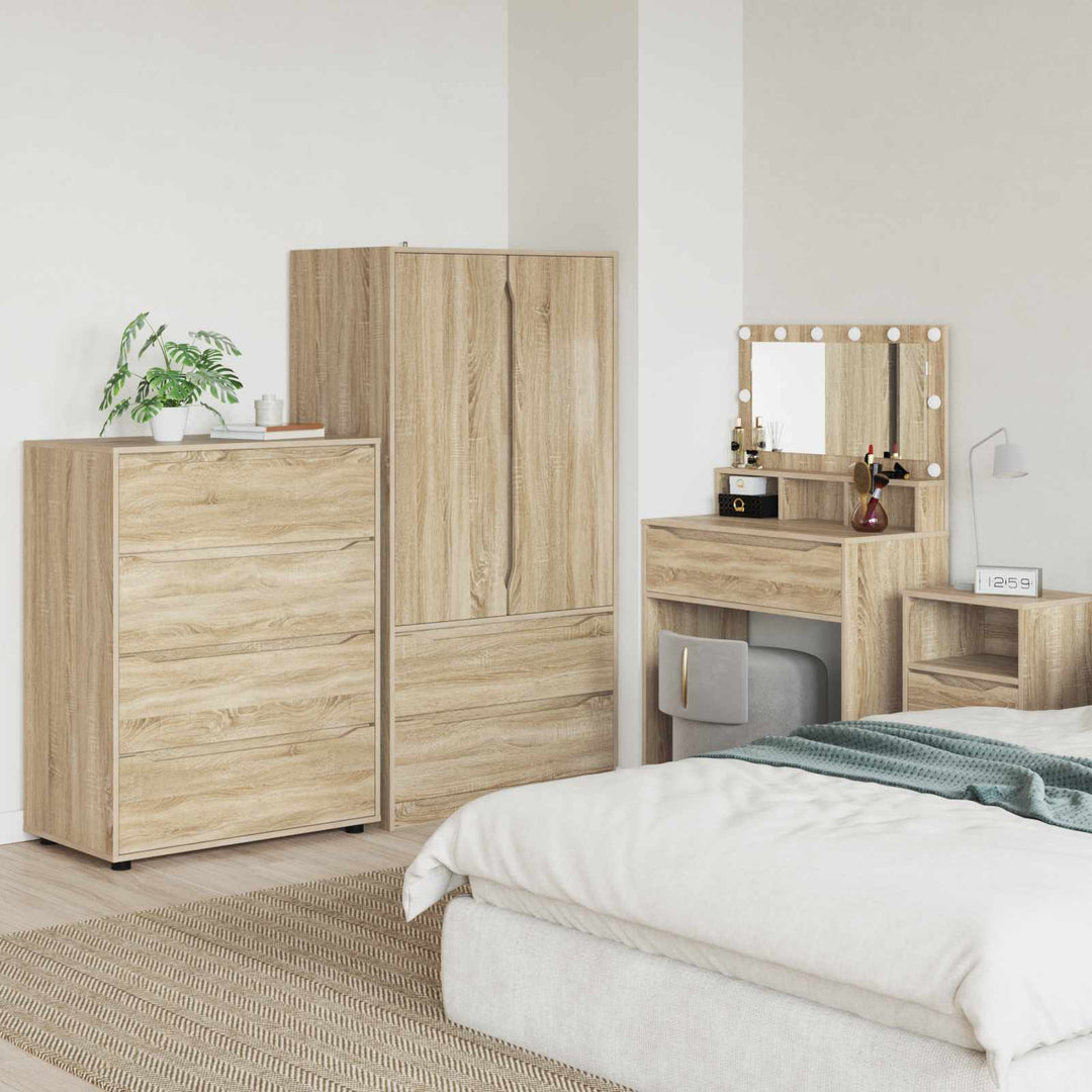 Opbevaringsskabe Sonoma eg 80 x 48 x 105 cm Konstrueret træ