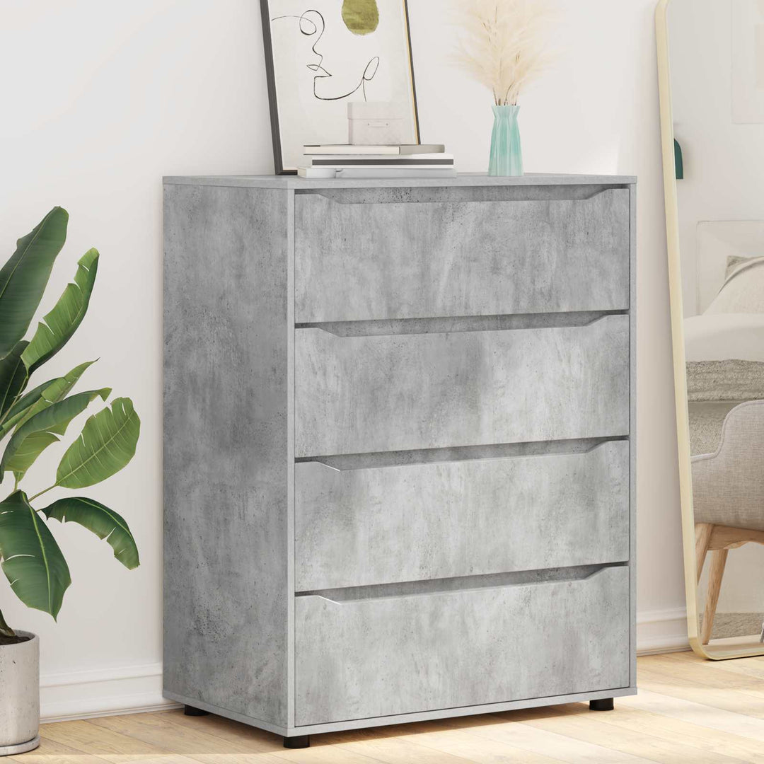 Opbevaringsskabe Beton Grå 80 x 48 x 105 cm Konstrueret træ