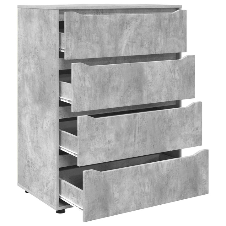 Opbevaringsskabe Beton Grå 80 x 48 x 105 cm Konstrueret træ
