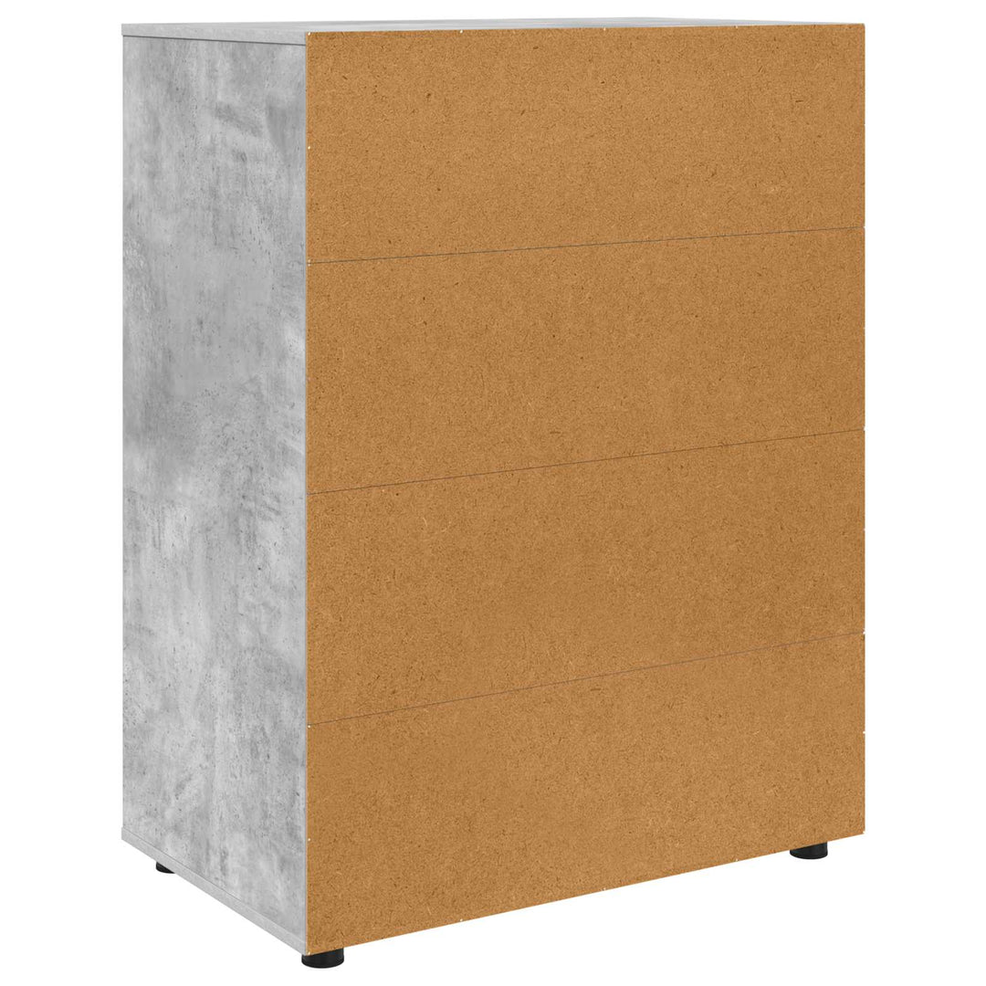 Opbevaringsskabe Beton Grå 80 x 48 x 105 cm Konstrueret træ