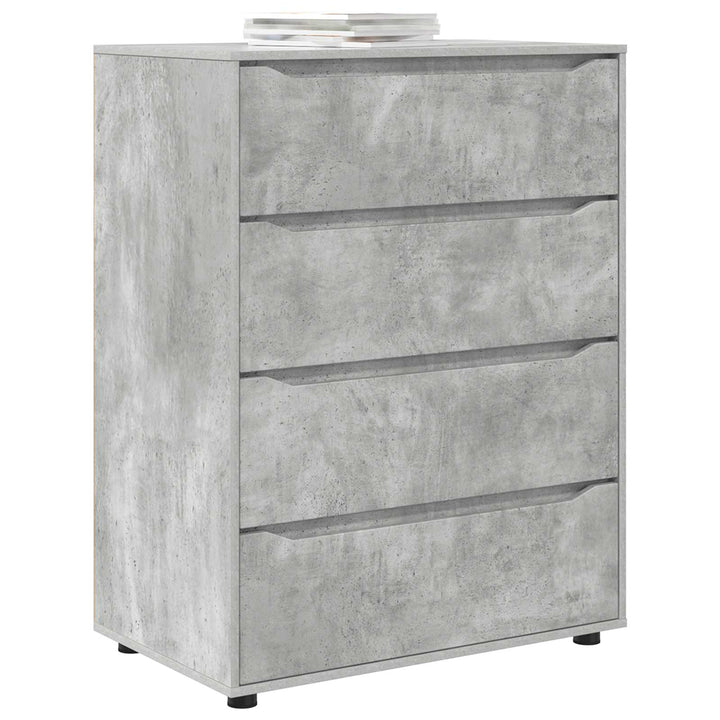 Opbevaringsskabe Beton Grå 80 x 48 x 105 cm Konstrueret træ