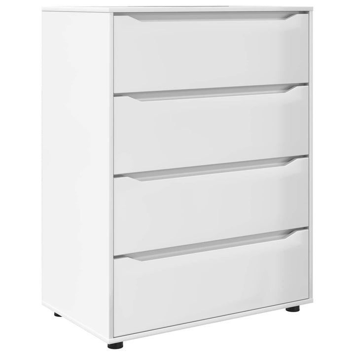 Opbevaringsskabe Høj gloss hvid 80 x 48 x 105 cm