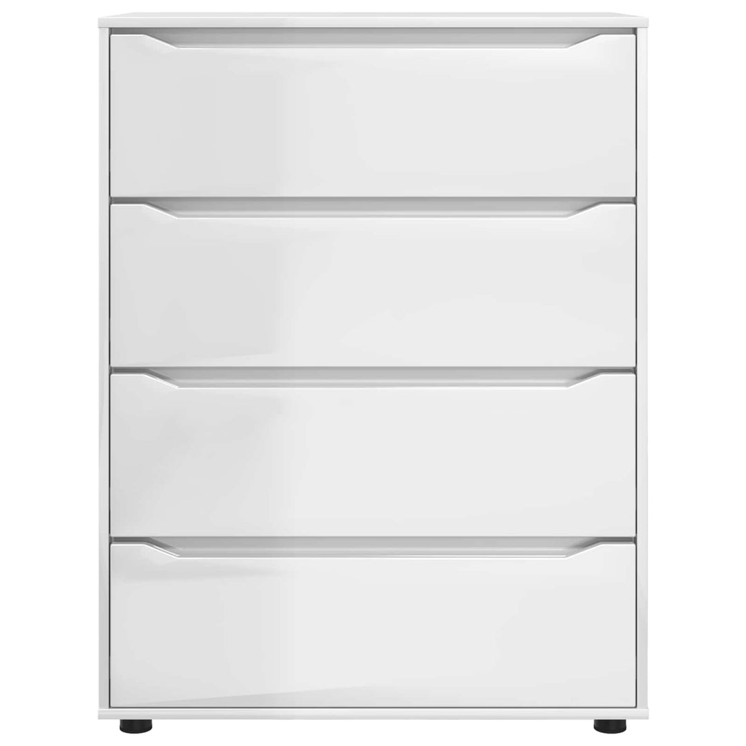 Opbevaringsskabe Høj gloss hvid 80 x 48 x 105 cm