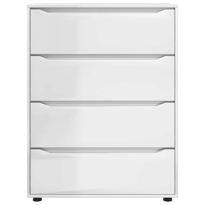 Opbevaringsskabe Høj gloss hvid 80 x 48 x 105 cm