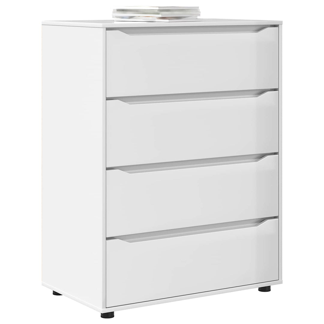 Opbevaringsskabe Høj gloss hvid 80 x 48 x 105 cm
