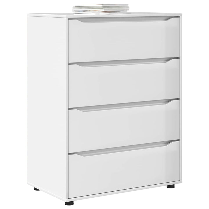 Opbevaringsskabe Høj gloss hvid 80 x 48 x 105 cm