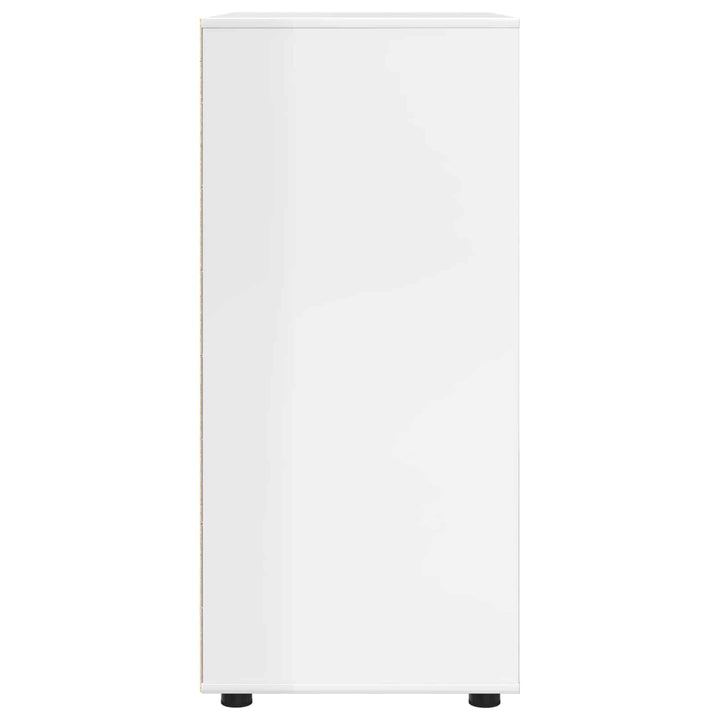 Opbevaringsskabe Høj gloss hvid 80 x 48 x 105 cm