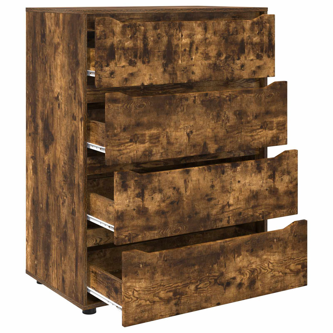 Opbevaringsskabe Røget eg 80 x 48 x 105 cm Konstrueret træ