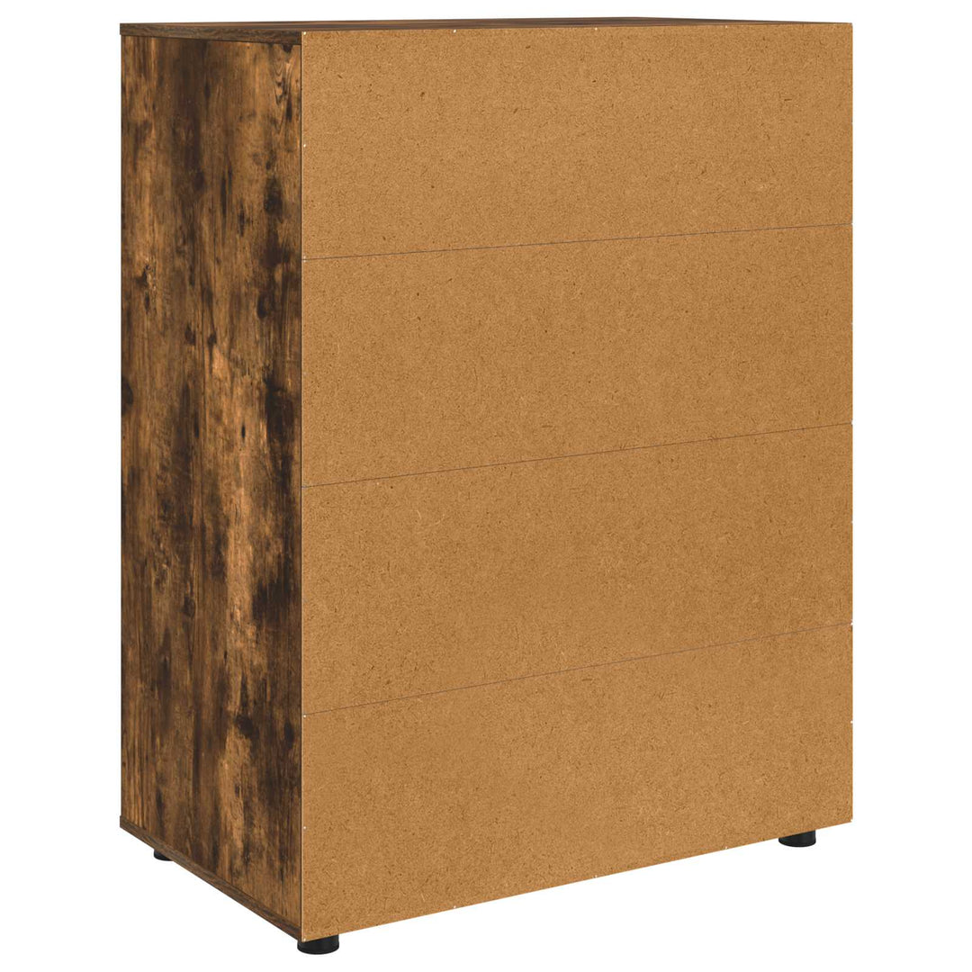 Opbevaringsskabe Røget eg 80 x 48 x 105 cm Konstrueret træ