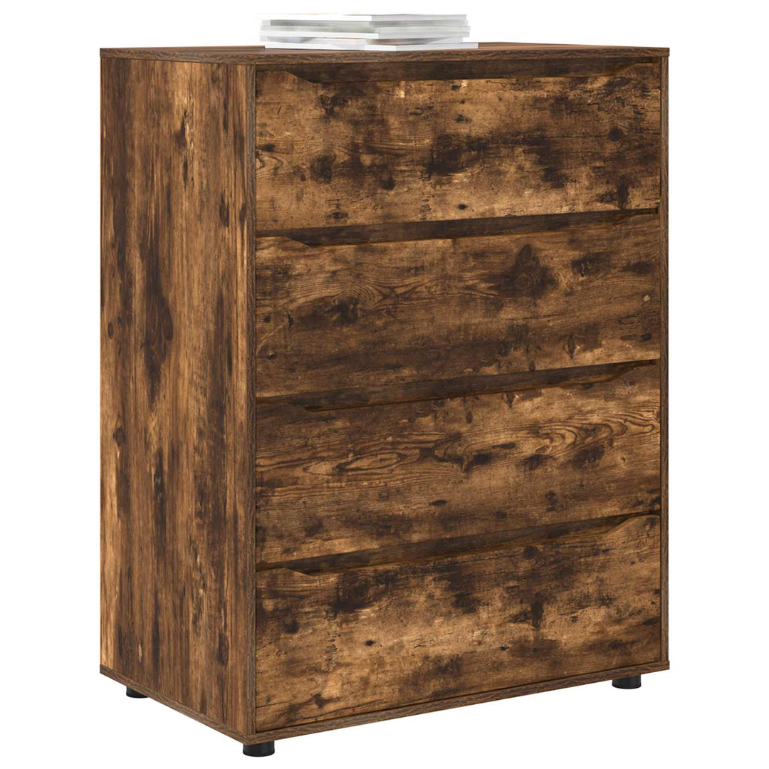 Opbevaringsskabe Røget eg 80 x 48 x 105 cm Konstrueret træ