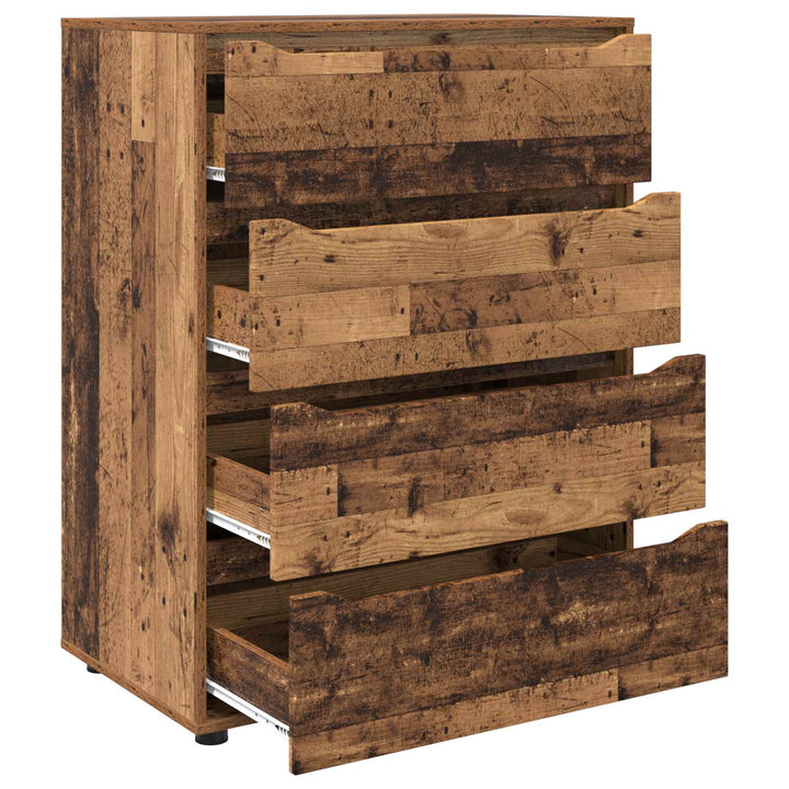 Opbevaringsskabe Gammelt træ 80 x 48 x 105 cm Konstrueret træ