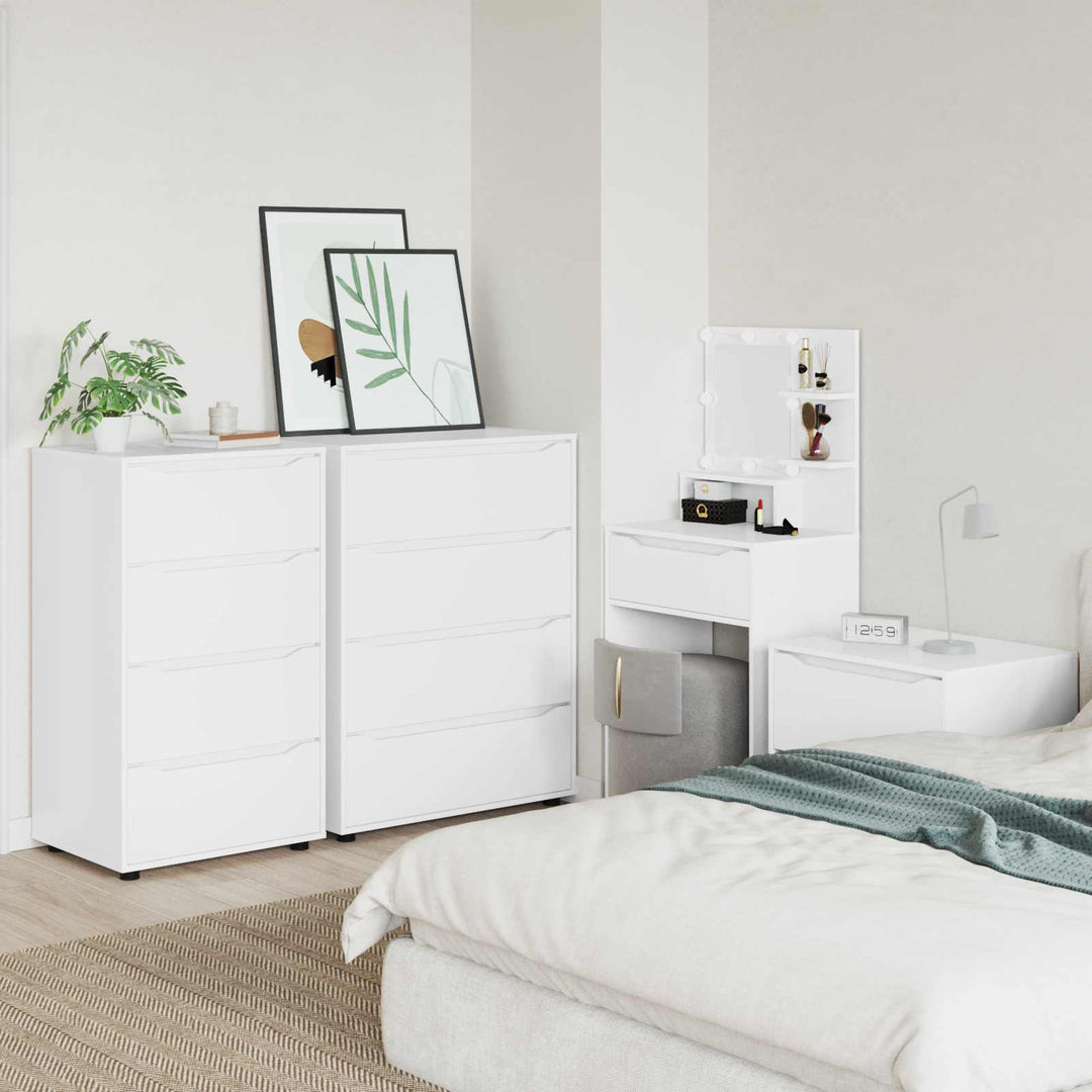 Opbevaringsskabe Hvid 60 x 48 x 105 cm Konstrueret træ