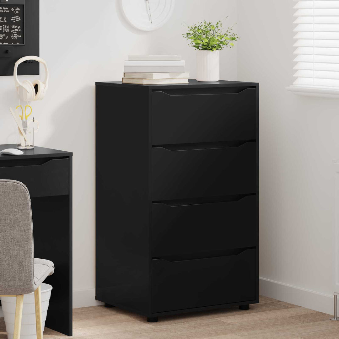 Opbevaringsskabe Sort 60 x 48 x 105 cm Konstrueret træ