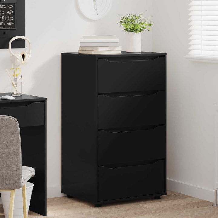 Opbevaringsskabe Sort 60 x 48 x 105 cm Konstrueret træ