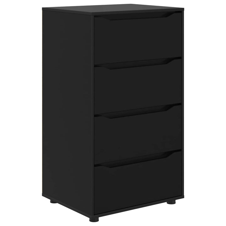 Opbevaringsskabe Sort 60 x 48 x 105 cm Konstrueret træ