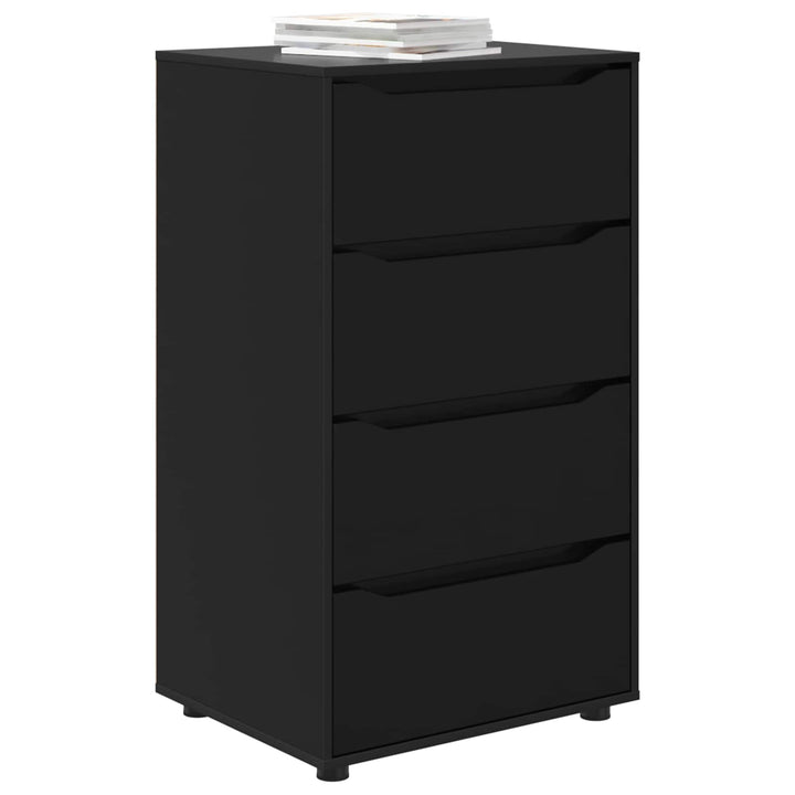 Opbevaringsskabe Sort 60 x 48 x 105 cm Konstrueret træ