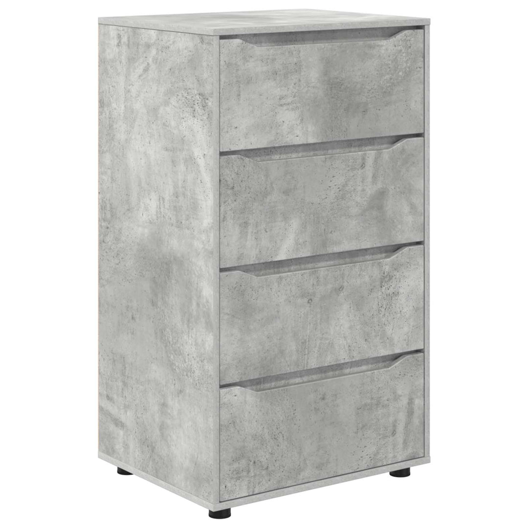 Opbevaringsskabe Beton Grå 60 x 48 x 105 cm Konstrueret træ