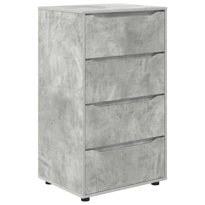 Opbevaringsskabe Beton Grå 60 x 48 x 105 cm Konstrueret træ