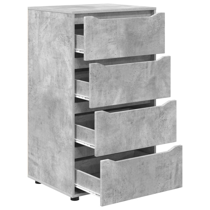 Opbevaringsskabe Beton Grå 60 x 48 x 105 cm Konstrueret træ