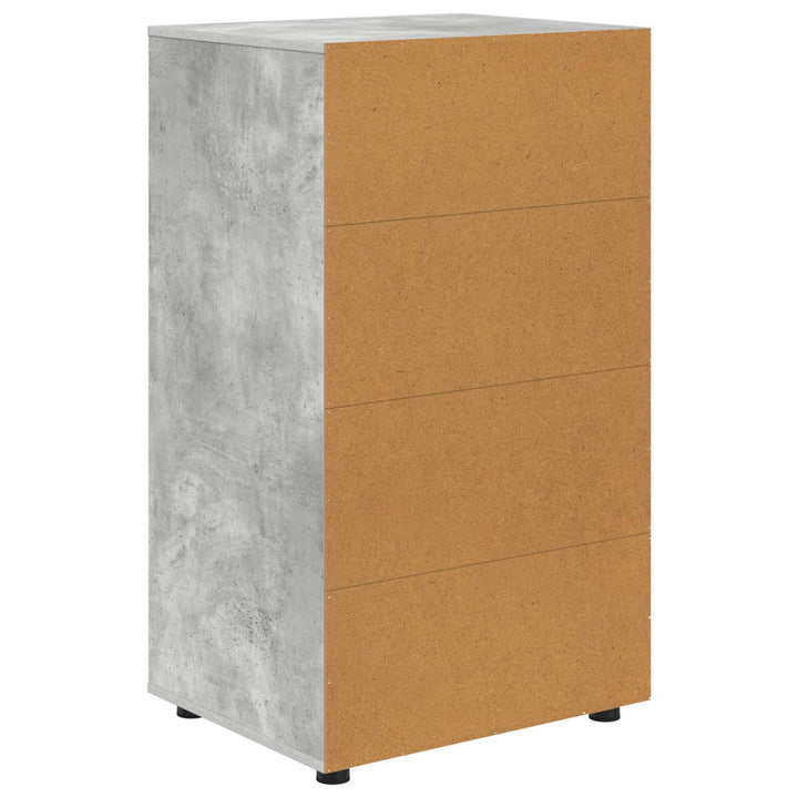 Opbevaringsskabe Beton Grå 60 x 48 x 105 cm Konstrueret træ