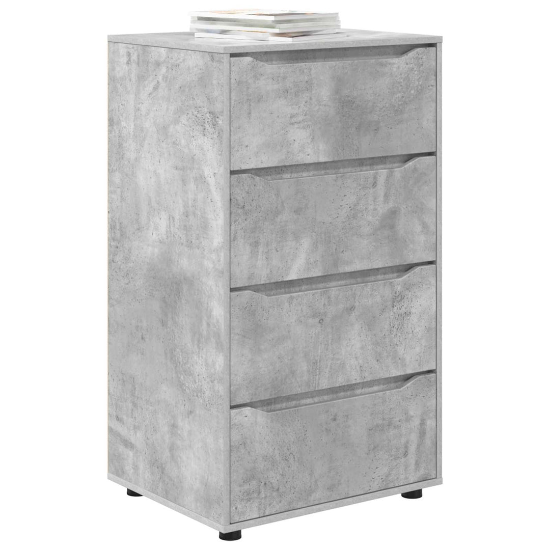 Opbevaringsskabe Beton Grå 60 x 48 x 105 cm Konstrueret træ