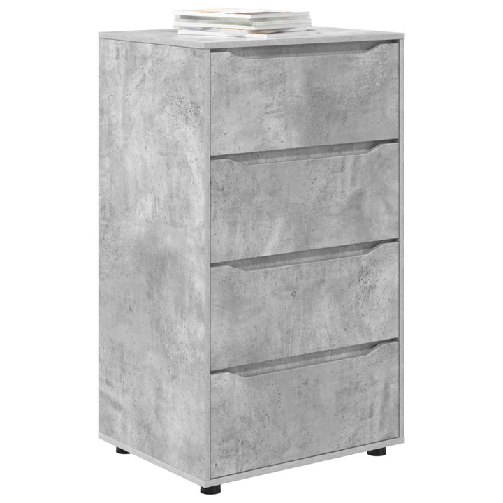 Opbevaringsskabe Beton Grå 60 x 48 x 105 cm Konstrueret træ