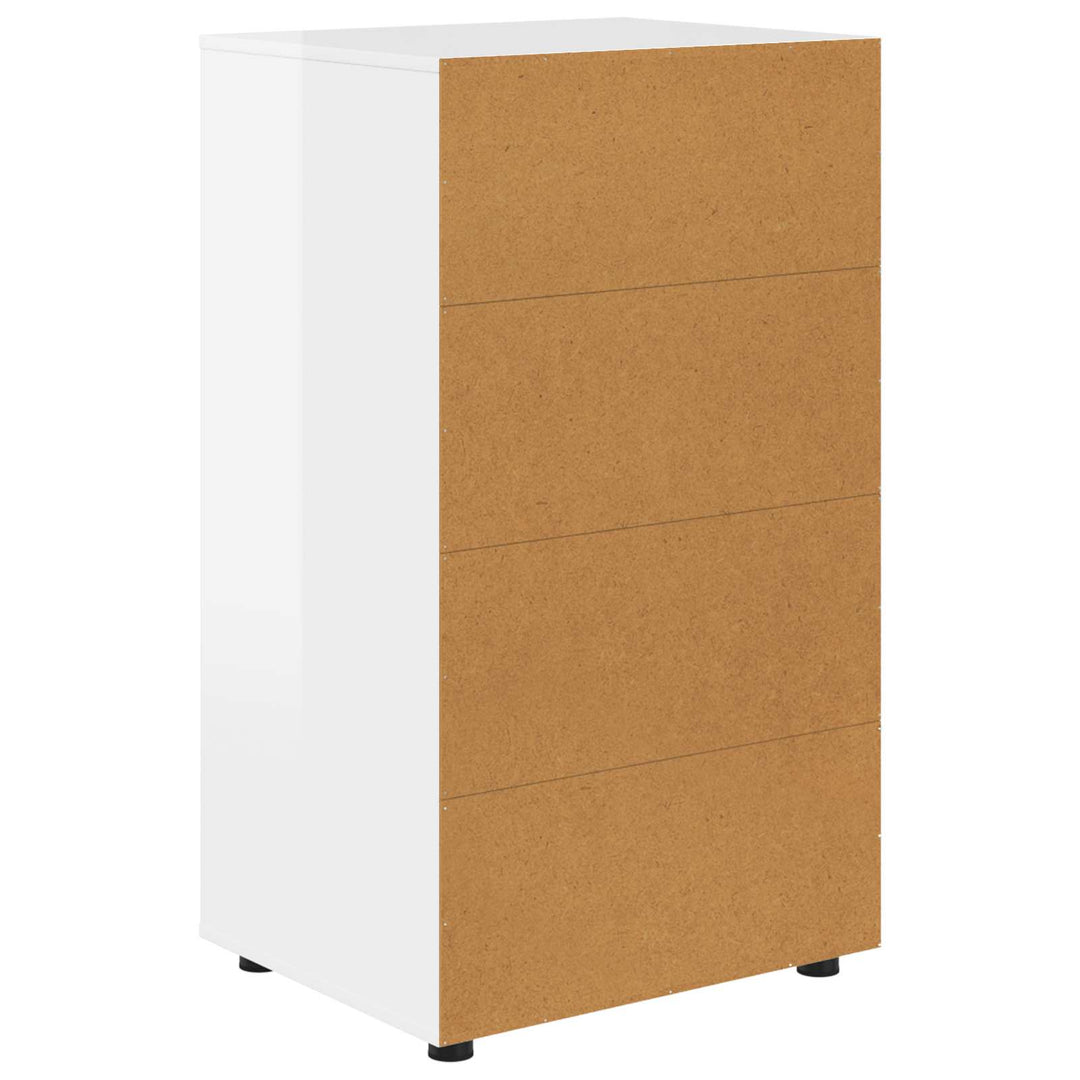 Opbevaringsskabe Høj gloss hvid 60 x 48 x 105 cm