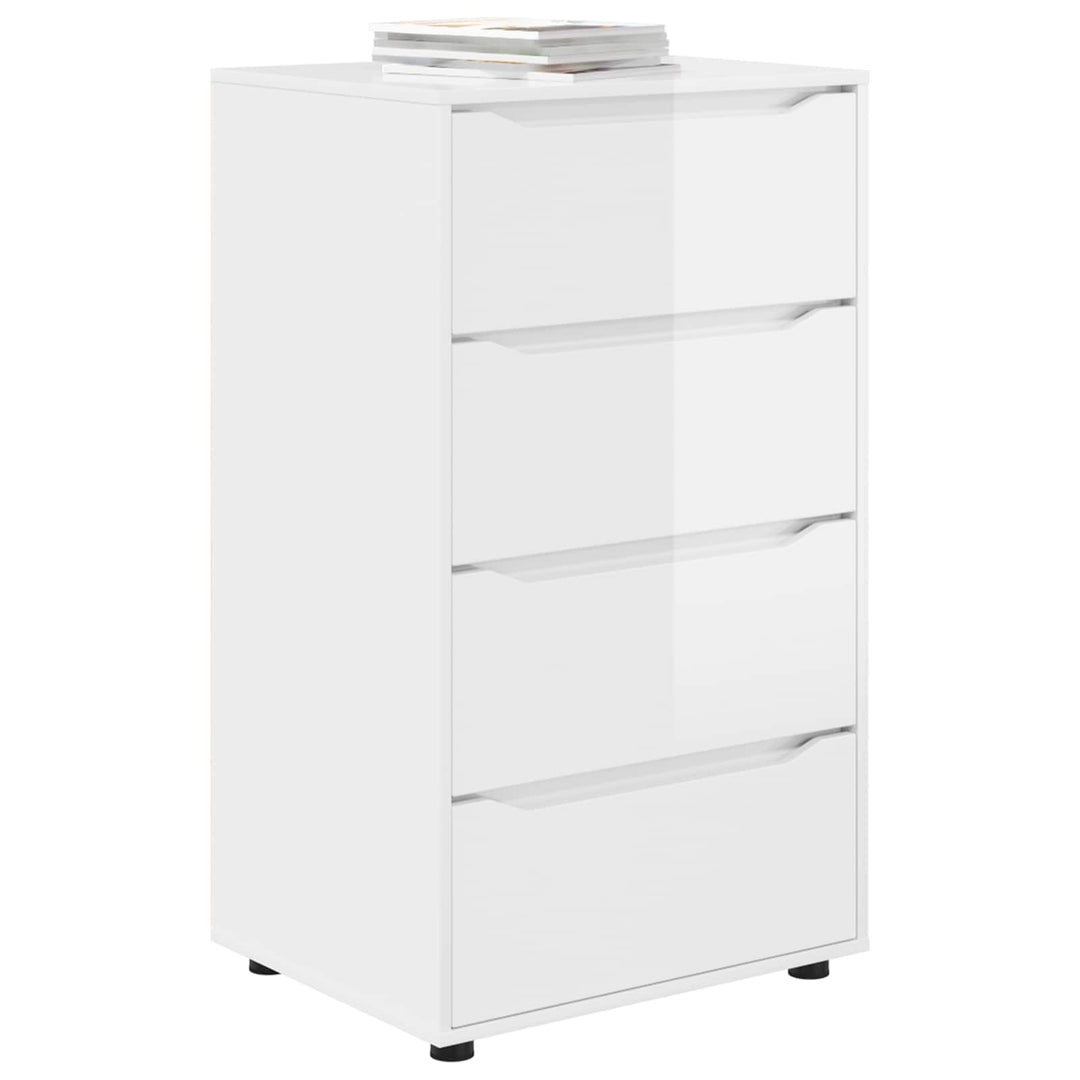 Opbevaringsskabe Høj gloss hvid 60 x 48 x 105 cm