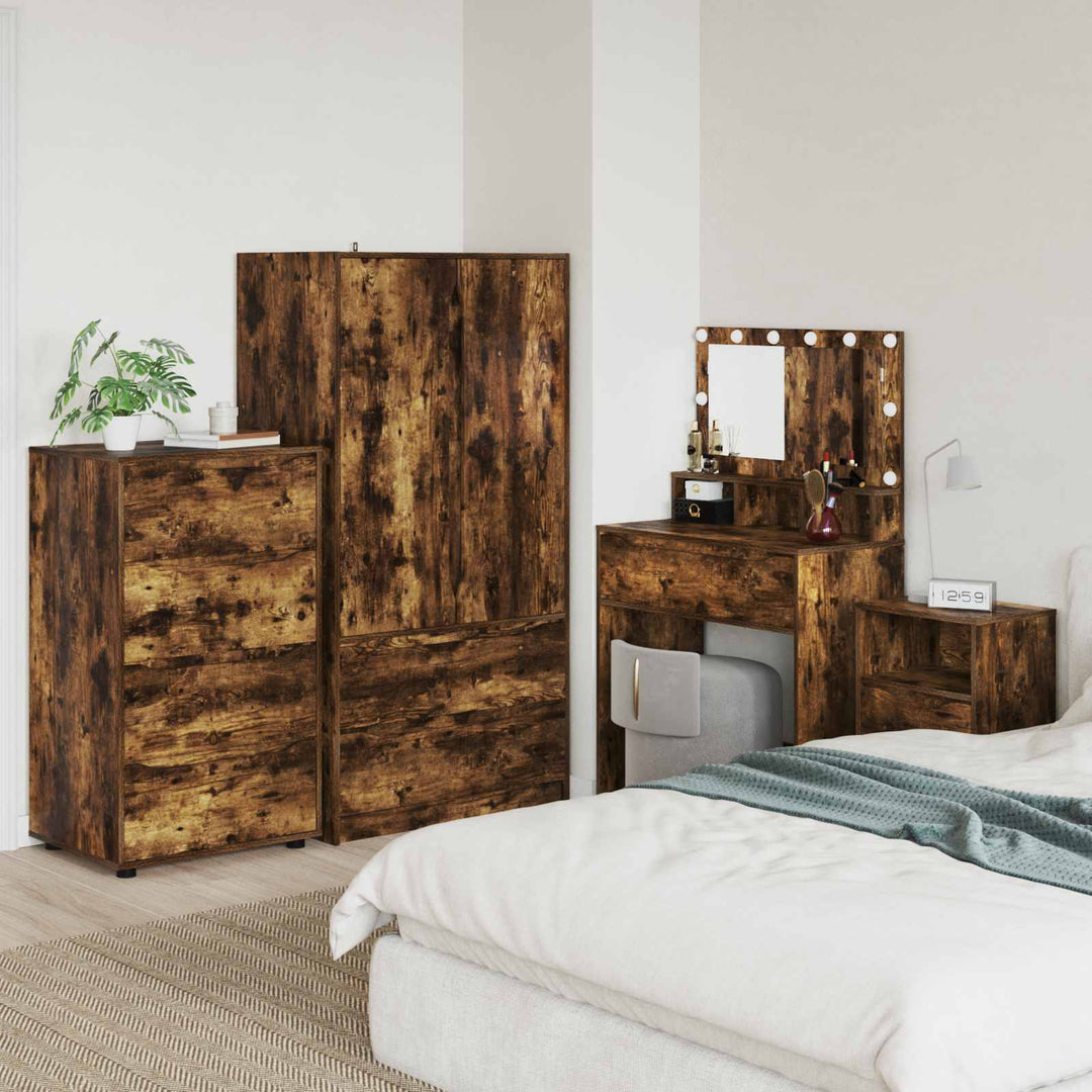 Opbevaringsskabe Røget eg 60 x 48 x 105 cm Konstrueret træ