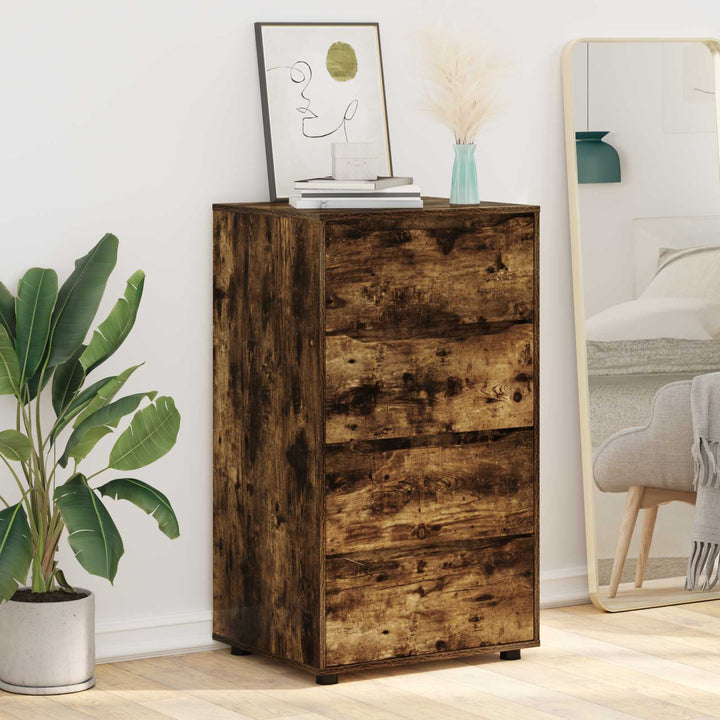 Opbevaringsskabe Røget eg 60 x 48 x 105 cm Konstrueret træ