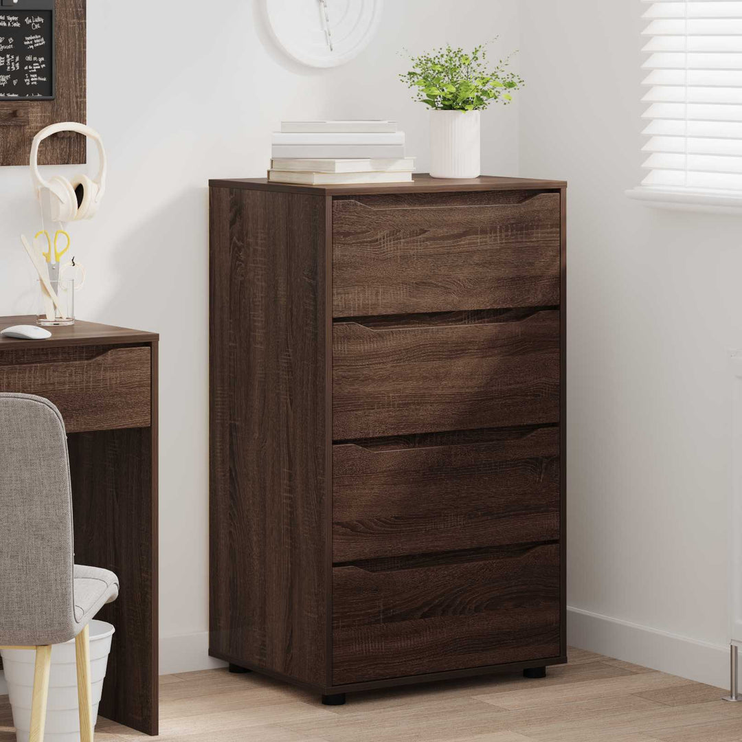 Opbevaringsskabe Brun eg 60 x 48 x 105 cm Konstrueret træ