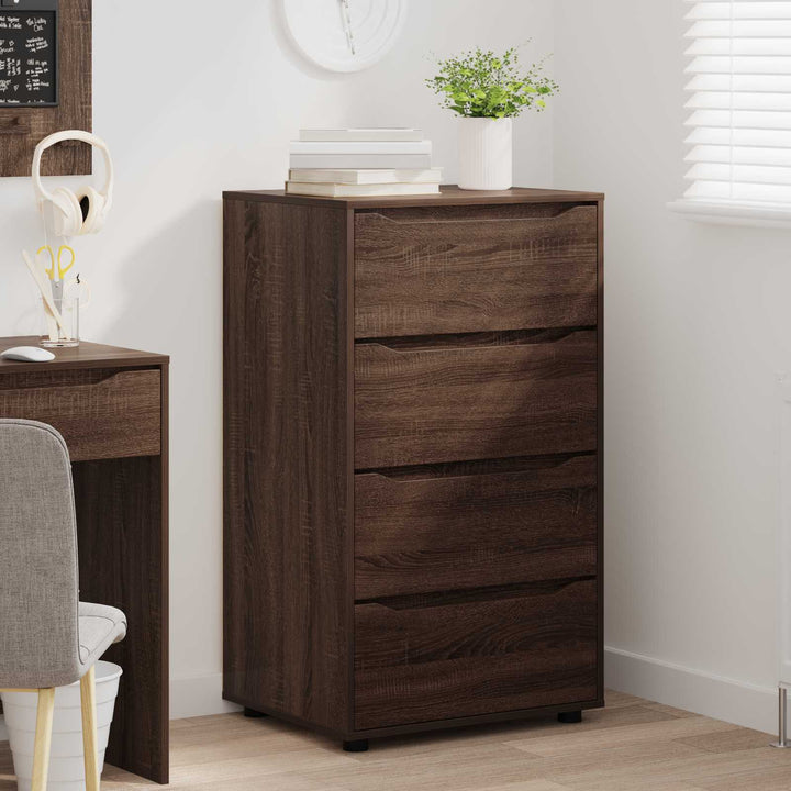 Opbevaringsskabe Brun eg 60 x 48 x 105 cm Konstrueret træ