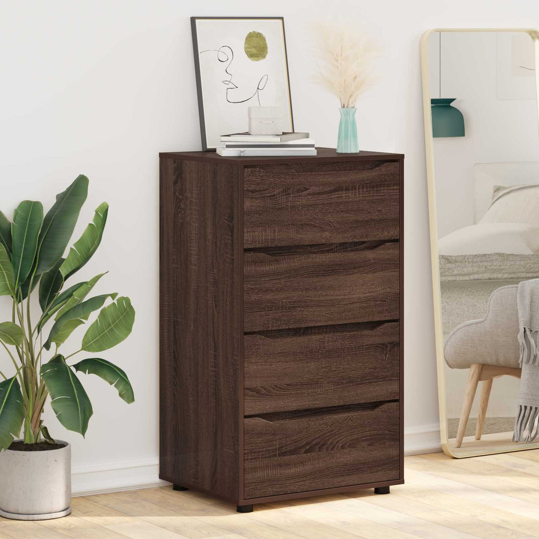 Opbevaringsskabe Brun eg 60 x 48 x 105 cm Konstrueret træ