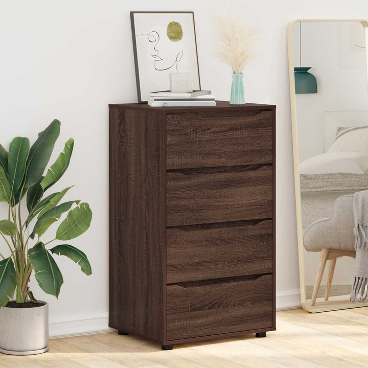 Opbevaringsskabe Brun eg 60 x 48 x 105 cm Konstrueret træ