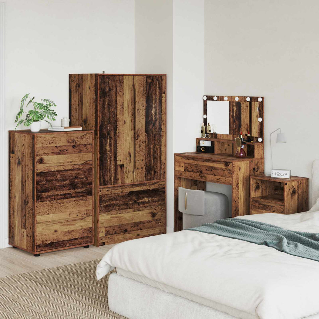 Opbevaringsskabe Gammelt træ 60 x 48 x 105 cm Konstrueret træ