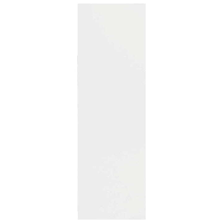 Garderobeskab med dør Hvid 79,5 x 49 x 156 cm Konstrueret træ