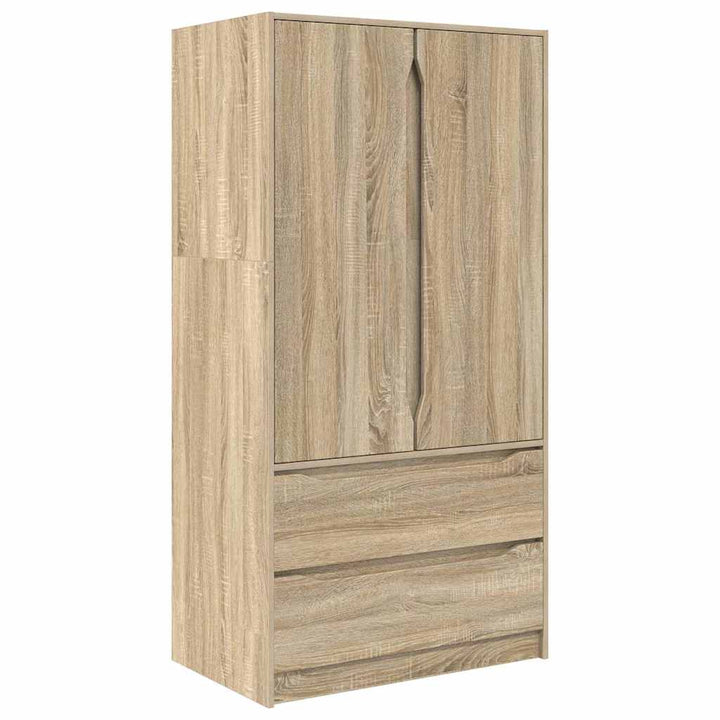 Garderobeskab Sonoma eg 79,5 x 49 x 156 cm Konstrueret træ