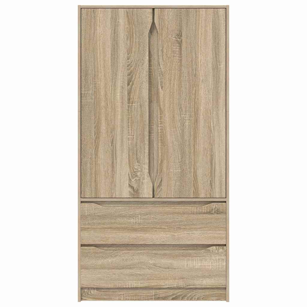 Garderobeskab Sonoma eg 79,5 x 49 x 156 cm Konstrueret træ