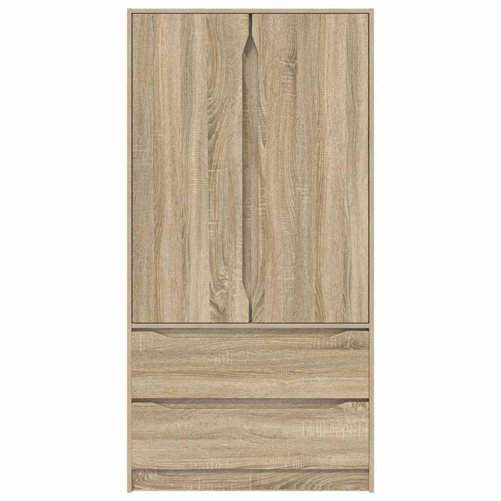 Garderobeskab Sonoma eg 79,5 x 49 x 156 cm Konstrueret træ