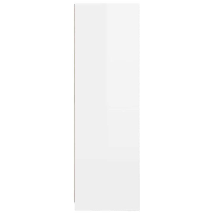 Garderobeskab Højglans Hvid 79,5 x 49 x 156 cm Konstrueret træ