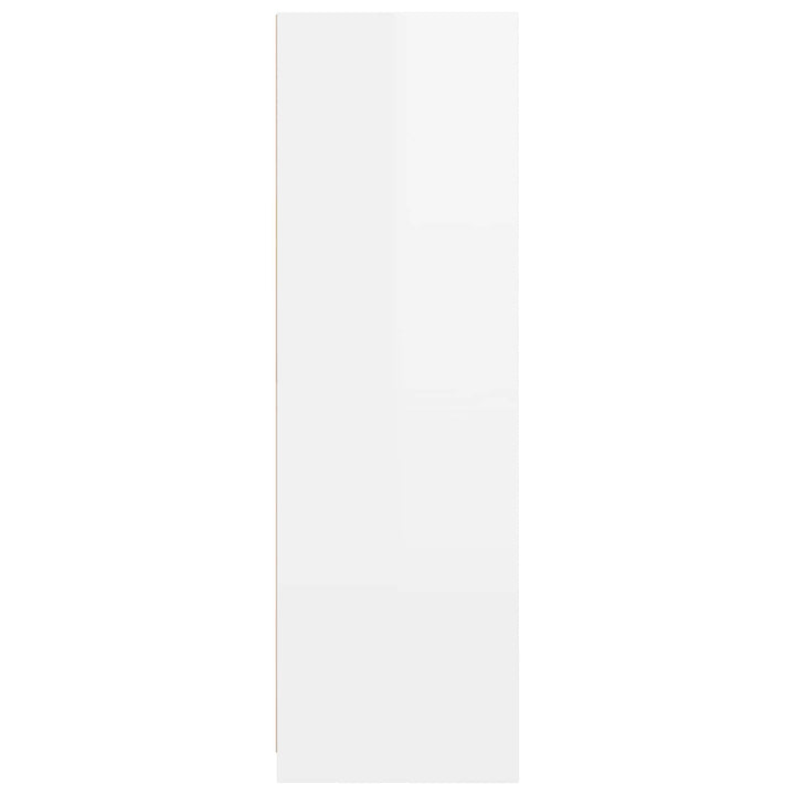 Garderobeskab Højglans Hvid 79,5 x 49 x 156 cm Konstrueret træ